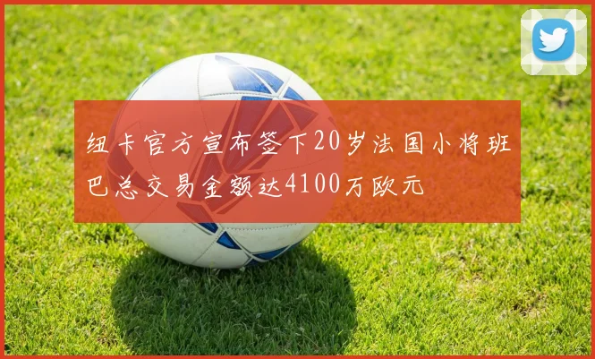 纽卡官方宣布签下20岁法国小将班巴总交易金额达4100万欧元